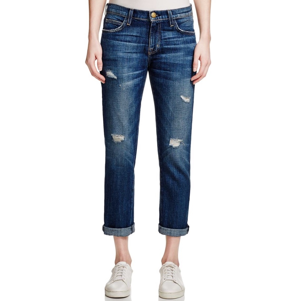 Current Elliott The Fling LOVED Distressed Jeans